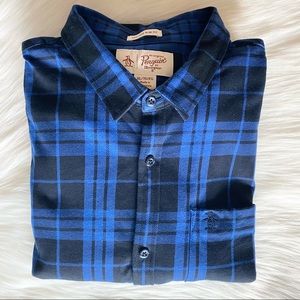 Original Penguin | Blue and Black Flannel Shirt